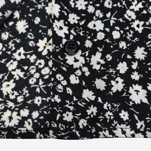 Modcloth Mini Dress Just Gotta Have It Black Floral - Picture 6 of 13